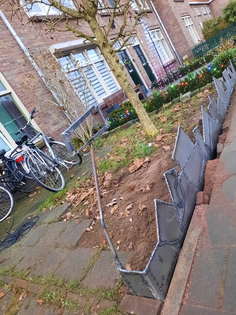 tuinborder geolied geroest staal